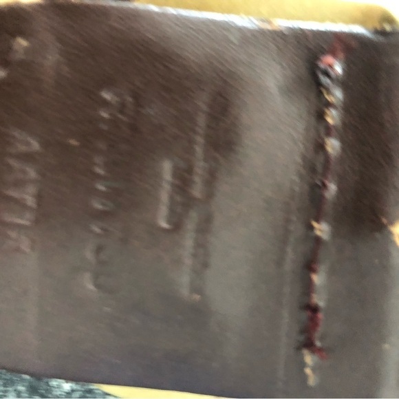 Genuine Leather 1x Boho Big buckle Maroon Belt - Picture 3 of 5